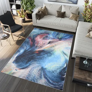 Koberec Moderní koberec Life - galaxie 1 - modrý Rozměr koberce: 80x150 cm