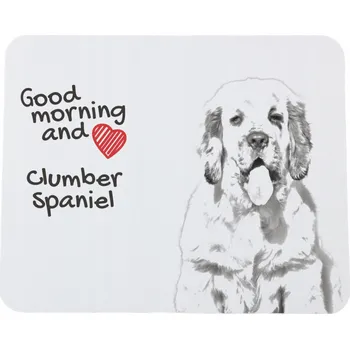 Podložka pod myš Clumber španěl - podložka pod myš s potiskem, personalizovaná podložka
