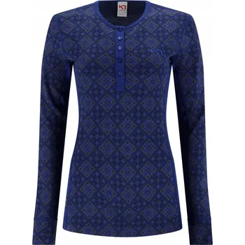 Dámská mikina DÁMSKÁ TERMOAKTIVNÍ MIKINA Z MERINO VLNY KARI TRAA ROSE LS AZURE, VELIKOST S