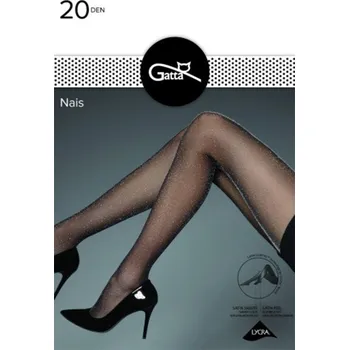 Dámské punčochy Gatta Nais barva:nero-silver 3-m