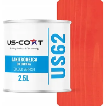 barva a nátěr na dřevo Lazurovací lak US-Coat 2,5 l oranžový satén