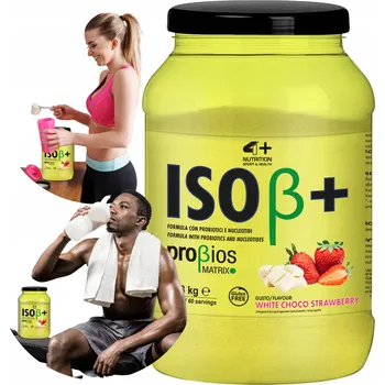 Protein Protein proteinový izolát - WPI 4+ Nutrition prášek 2000 g bílá čokoláda - jahoda příchuť