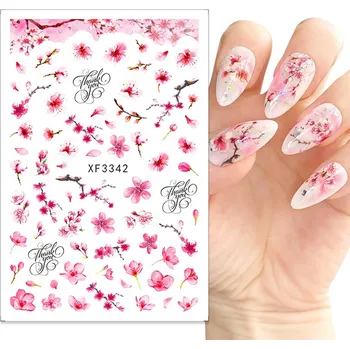 Samolepící Samolepky na zdobení nehtů Vzory JARO LÉTO KVĚTINY