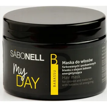 Vlasová regenerace SABONELL Maska na vlasy barvené a bez lesku, olej babassu 300 ml