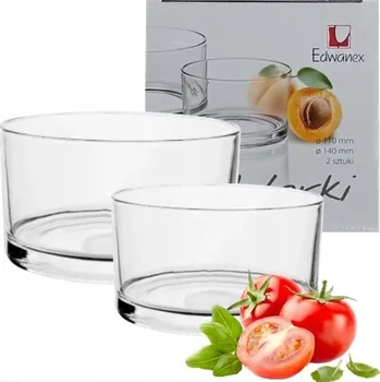 Edwanex Salátová Mísa 11+14cm 2 ks Průhledná
