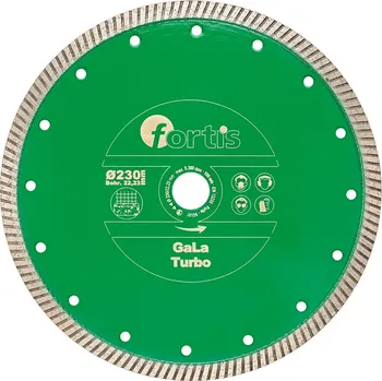 Řezný kotouč Diamantový Kotouč řezný GaLa Turbo Ø 230 mm turbosegment 10 mm vrtání 22,2 mm FORTIS