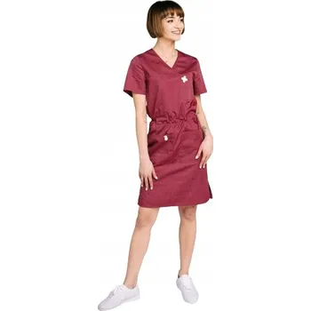Dámské šaty Šaty kosmetická SpaWear rubínová XS