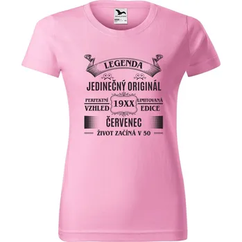 DOBRÝ TRIKO Dámské tričko s potiskem Jedinečný originál Barva: Růžová, Velikost: 2XL