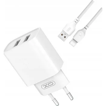 Síťová nabíječka XO se 2 vstupy a kabelem USB-C pro Samsung Galaxy S22 5G