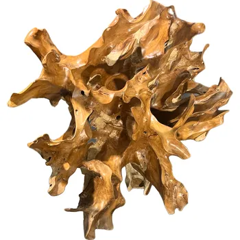 DEOKORK Teaková plastika z kořene SLUNCE III