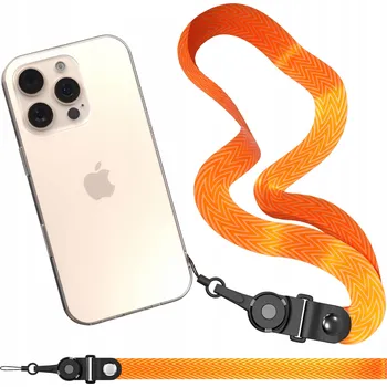 Šňůrka na telefon plast oranžová