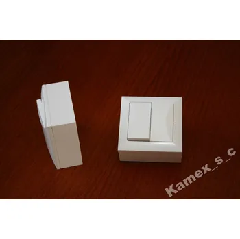 vypínač Dvojitý vypínač Klasik Timex-Elektro bílý WNT-2 Jb BI