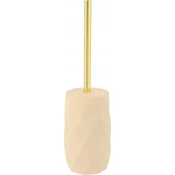 WC štětka Dekorativní WC štětka béžovo-zlatá