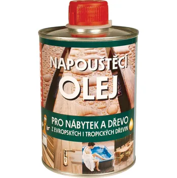 Olej na dřevo Kittfort NAPOUŠTĚCÍ OLEJ NÁBYTEK & DŘEVO Barva: zabarvený, Balení: 500 ml