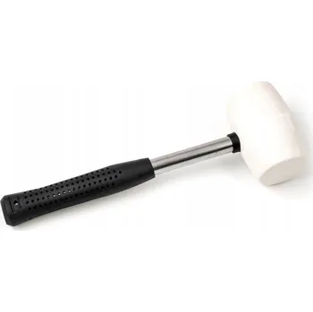 Kladivo GUMOVÁ PALIČKA PRO DLAŽDIČE A POKRÝVAČE 910 g, KOVOVÁ RUKOJEŤ, 90 MM, BÍLÁ GUMA