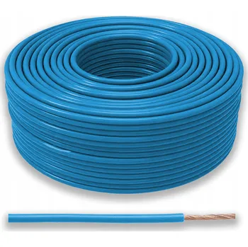 elektrický kabel LINKA 10mm2 LgY JEDNOŽILOVÝ KABEL 1X10 mm2 MODRÝ KABEL