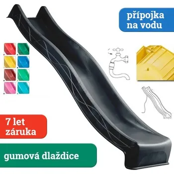 skluzavka Skluzavka Monkey´s Home s přípojkou na vodu antracit 2,90 m