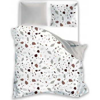 Povlečení Povlečení 200x220 Boho mramorové terrazzo Teraco terrazzo bavlněný satén 220