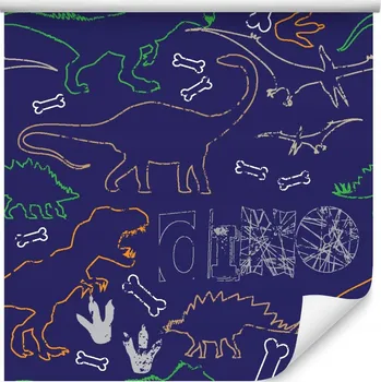 Tapeta Tapeta pro děti, barevní dinosauři, zvířata