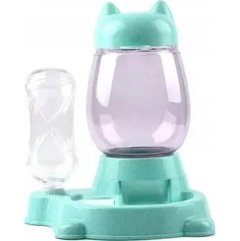 Miska pro psa Automatické krmítko z plastu LGJ Group zelené 500 l