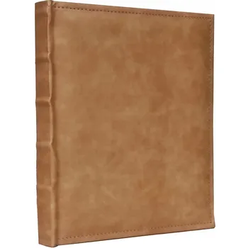 Fotoalbum Tradiční fotoalbum k vlepování fotografií SIMPLE/BL, 20 listů/40 stran, imitace kůže, tmavě hnědá