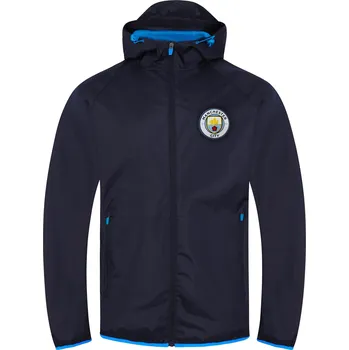 Pánská větrovka MANCHESTER CITY FC Bunda Manchester City FC, tmavě modrá, kapuce, zip Velikost: M