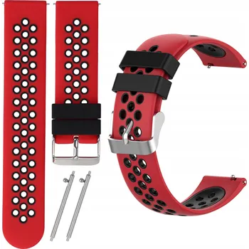 Řemínek na hodinky Řemínek Aristex pro Samsung 22mm červený