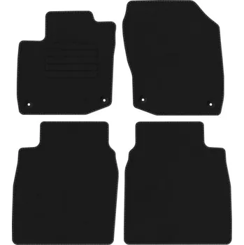 autokoberec Velurové autokoberce s upevněním v sadě Edecor