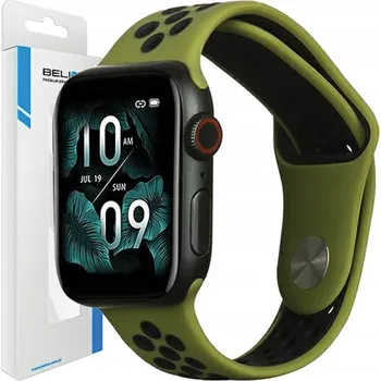 Řemínek na hodinky Řemínek Beline pro Apple Watch 70mm zelený