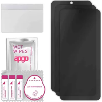 Pouzdro na mobilní telefon 3x Hybridní Sklo s Filtrem Soukromí pro TCL 40 SE, PRIVACY