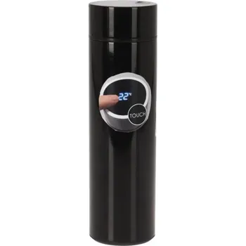 Termoska Excellent Termoska nerez s teploměrem 0,5 l černá