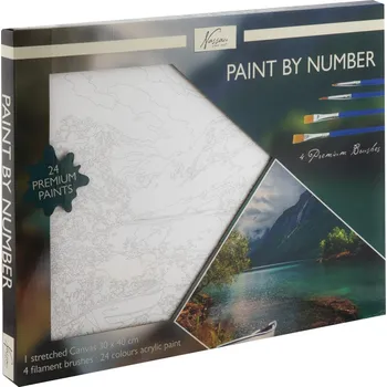 Výtvarná sada Malování podle čísel na plátno Krajina 30x40 cm
