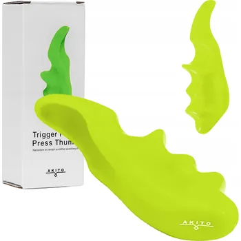 Masážní přístroj MASÁŽNÍ PŘÍSTROJ NA PALEC PRO TERAPIE SPOUŠŤOVÝCH BODŮ AKITO 13 CM LIMETKOVÝ