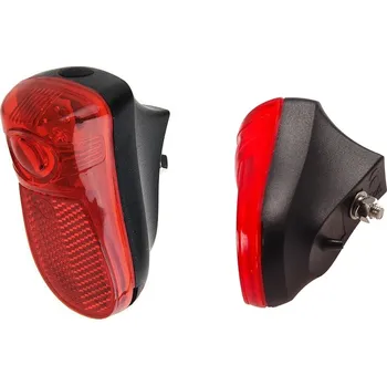 Cyklosvítilna LED světlo na kolo na blatník, bateriové napájení 2xAAA, odrazka