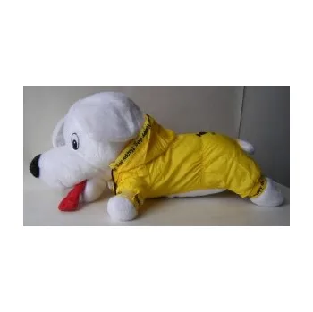 Obleček pro psa Pláštěnka žlutá s kapucí (doprodej) 26cm