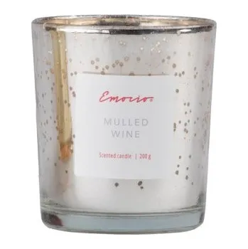 Svíčka Svíčka vonná EMOCIO metalická sklo 80x90 mm | MULLED WINE
