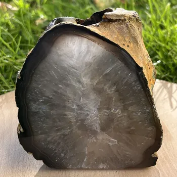 Svícen Svícen Achát natur přírodní kámen |100mm | 828g | Originální foto