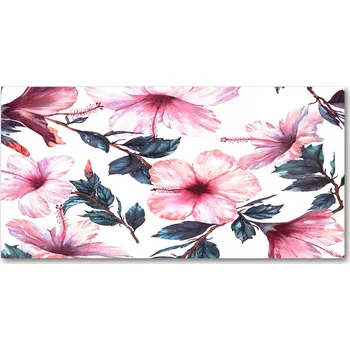 Obraz Kuchyňský panel Květy ibišku 140x70 cm + LEPIDLO