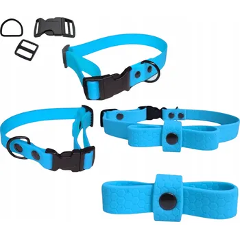 Obojek pro psa OBROŽEK S MAŠLÍ PRO MALÉ PSY MĚKKÝ VODĚODOLNÝ BIOTHANE HEXA S