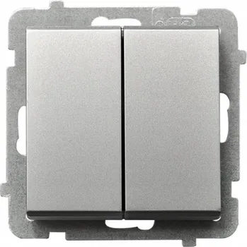 vypínač Schodišťový vypínač Klasik, Podomítkový Ospel stříbrný ŁP-9R/m/38