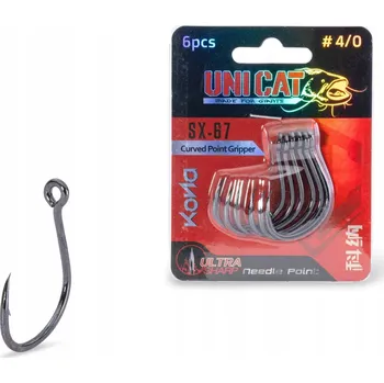 Rybářský háček Háčky s protihrotem Uni Cat SX67, 6 ks