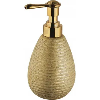 Ruční dávkovač mýdla stojací Bisk 350 ml žlutý