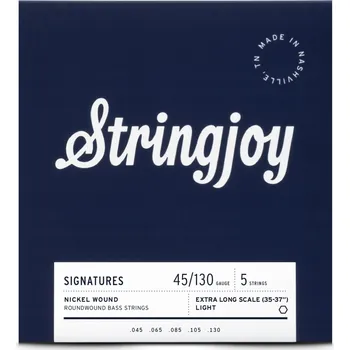 Struna pro kytaru a smyčcový nástroj Niklové struny pro baskytaru Stringjoy SIGNATURES 45-130 5-str XL