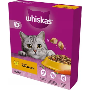 Krmivo pro kočku Whiskas Suché krmivo pro kočky Kuřecí 800 g