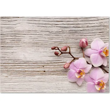 Obraz Skleněný panel 70 x 100 x 4 mm z tvrzené sklo, broušený, v odstínech hnědé a béžové