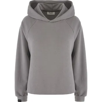 Dámské oblečení DÁMSKÁ ŠEDÁ MIKINA S KAPUCÍ HICHIC BeGandalf