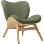 Umage Dubové křeslo A Conversation Piece se zeleným čalouněním