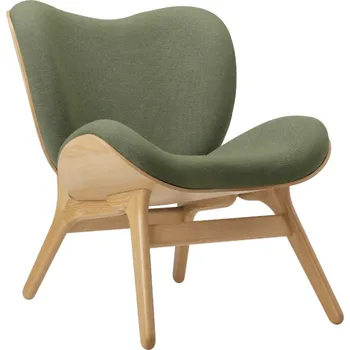 Křeslo Umage Dubové křeslo A Conversation Piece se zelným čalouněním