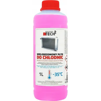 Nemrznoucí směs do chladiče Chladicí kapalina růžová 1L -35°C TECH2 (*12)