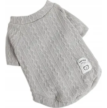 Obleček pro psa Obleček pro pro psa kočku, pletený svetr, pohodlný zimní svetr pro psa, velikost M, šedý